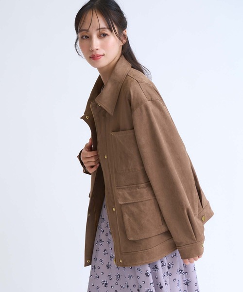 NOELA(ノエラ)の「フェイクスエードワークジャケット(その他アウター・レディース・ベージュ/モカ・M/S)」の16枚目の写真