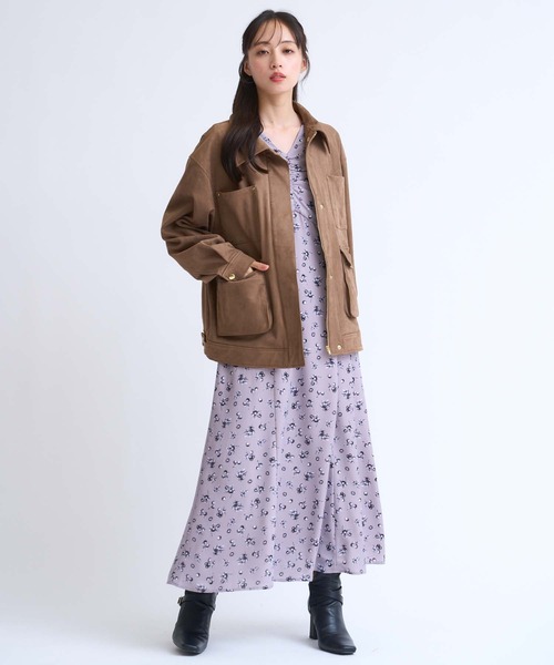 NOELA(ノエラ)の「フェイクスエードワークジャケット(その他アウター・レディース・ベージュ/モカ・M/S)」の21枚目の写真