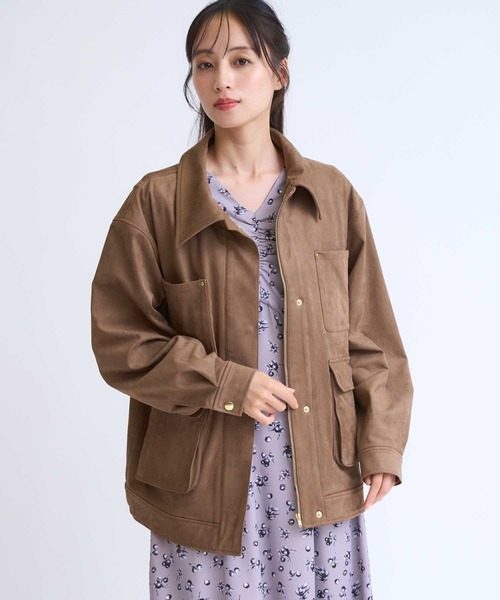 NOELA(ノエラ)の「フェイクスエードワークジャケット(その他アウター・レディース・ベージュ/モカ・M/S)」の22枚目の写真