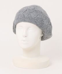 Ruben(ルーベン)のCROSS KNIT BERET/クロスニット ベレー帽(ハンチング/ベレー帽)