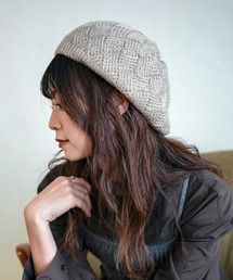Ruben（ルーベン）の「CROSS KNIT BERET/クロスニット ベレー帽（ハンチング/ベレー帽）」