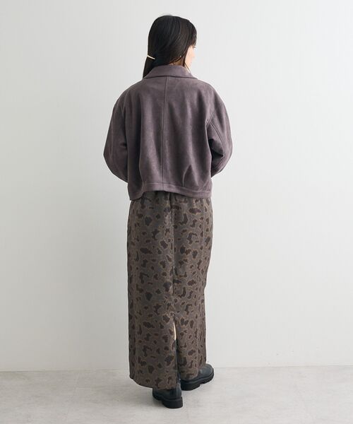 CRAFT STANDARD BOUTIQUE（クラフトスタンダードブティック）の「フェイクスエードブルゾン◆（ブルゾン・レディース・ブラウン/チャコールグレー・FREE）」の3枚目の写真