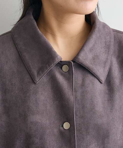 CRAFT STANDARD BOUTIQUE（クラフトスタンダードブティック）の「フェイクスエードブルゾン◆（ブルゾン・レディース・ブラウン/チャコールグレー・FREE）」の18枚目の写真