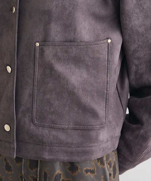 CRAFT STANDARD BOUTIQUE（クラフトスタンダードブティック）の「フェイクスエードブルゾン◆（ブルゾン・レディース・ブラウン/チャコールグレー・FREE）」の20枚目の写真