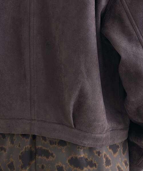 CRAFT STANDARD BOUTIQUE（クラフトスタンダードブティック）の「フェイクスエードブルゾン◆（ブルゾン・レディース・ブラウン/チャコールグレー・FREE）」の13枚目の写真