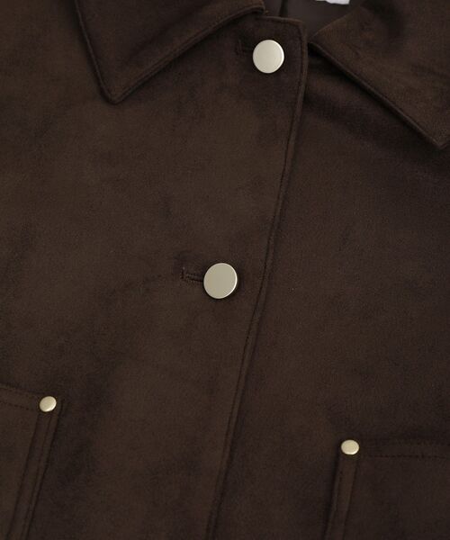 CRAFT STANDARD BOUTIQUE（クラフトスタンダードブティック）の「フェイクスエードブルゾン◆（ブルゾン・レディース・ブラウン/チャコールグレー・FREE）」の21枚目の写真