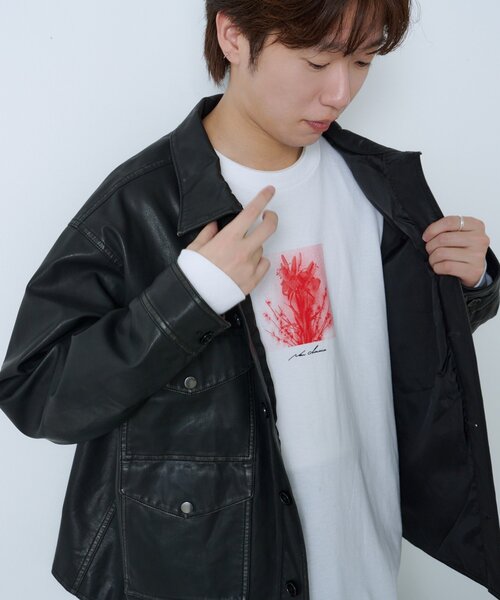 Kastane（カスタネ）の「【UNISEX/2サイズ展開】クルーザージャケット（その他アウター・レディース・ブラウン/ブラック・1/2）」の7枚目の写真