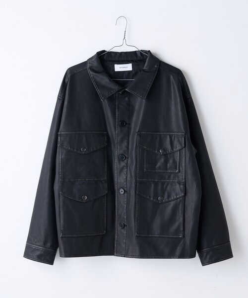 Kastane（カスタネ）の「【UNISEX/2サイズ展開】クルーザージャケット（その他アウター・レディース・ブラウン/ブラック・1/2）」の14枚目の写真