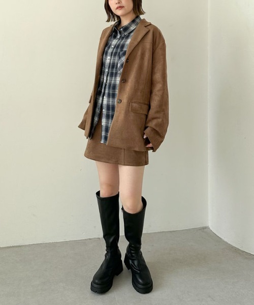 archives（アルシーヴ）の「【ＳＥＴＵＰ対応】スウェードテーラードジャケット（テーラードジャケット・レディース・キャメル/ブラウン・MEDIUM）」の16枚目の写真