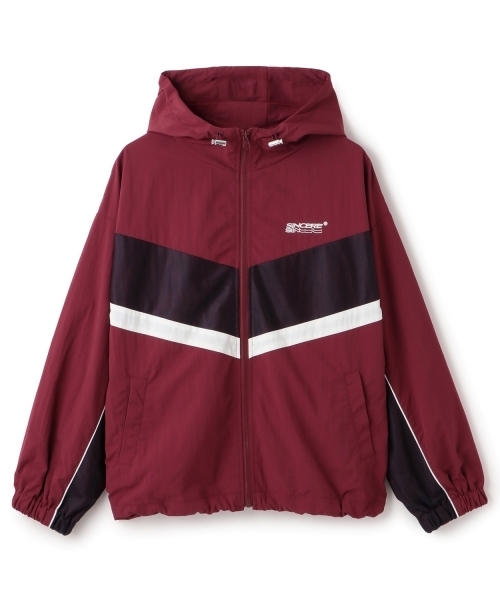 LOVETOXIC（ラブトキシック）の「【LTXC】ルーズラインブルゾン（ブルゾン・キッズ・ブラック/オフホワイト/エンジ・S:140cm/L:160cm/M:150cm）」の12枚目の写真