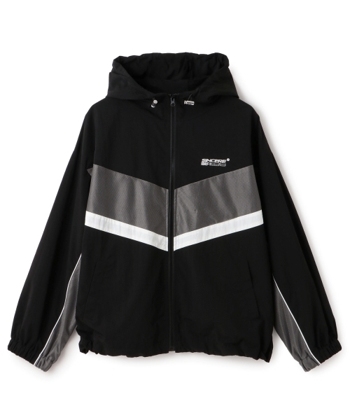 LOVETOXIC（ラブトキシック）の「【LTXC】ルーズラインブルゾン（ブルゾン・キッズ・ブラック/オフホワイト/エンジ・S:140cm/L:160cm/M:150cm）」の11枚目の写真