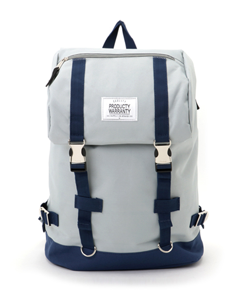 RiNc (リンク)の「【 PRODUCTY WARRANTY / プロダクティー 】 ダブル ベルト フラップ カジュアル リュック(バックパック/リュック・メンズ・ブラック×ホワイト/ネイビー/チャコールグレー×ブラック/ブラック/グレー/グレー系その他/ブラック系その他/ホワイト系その他/ブルー系その他/ブラック系その他2/レッド/オリーブ/サックスブルー/ブラック系その他3・FREE)」の19枚目の写真