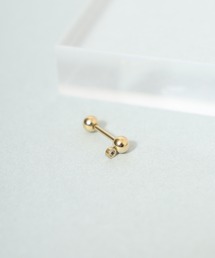EVER METAL（エバーメタル ever metal EVER METAL）の「EVER METAL 日本製 金属アレルギー対策 サージカルステンレス 316L ボディピアス ストレートバーベル チャーム ジルコニア ピアス（ピアス（片耳用））」