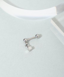 EVER METAL（エバーメタル ever metal EVER METAL）の「EVER METAL 日本製 金属アレルギー対策 サージカルステンレス 316L ボディピアス ストレートバーベル チャーム ジルコニア ピアス（ピアス（片耳用））」