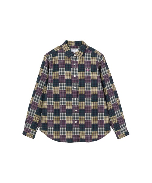 McGREGOR(マックレガー)の「パッチワーク柄チェックシャツ(シャツ/ブラウス・レディース・マルチ/レッド・L/M)」の11枚目の写真