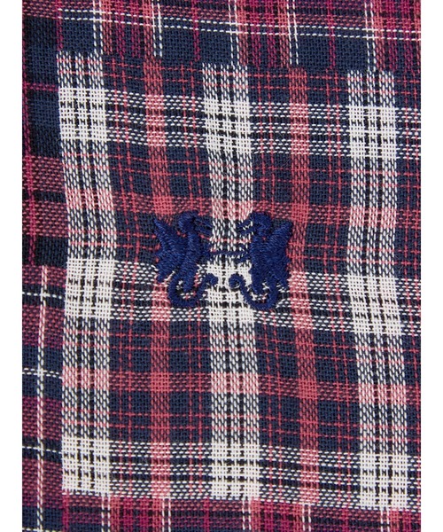 McGREGOR(マックレガー)の「パッチワーク柄チェックシャツ(シャツ/ブラウス・レディース・マルチ/レッド・L/M)」の12枚目の写真