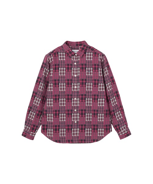 McGREGOR(マックレガー)の「パッチワーク柄チェックシャツ(シャツ/ブラウス・レディース・マルチ/レッド・L/M)」の13枚目の写真