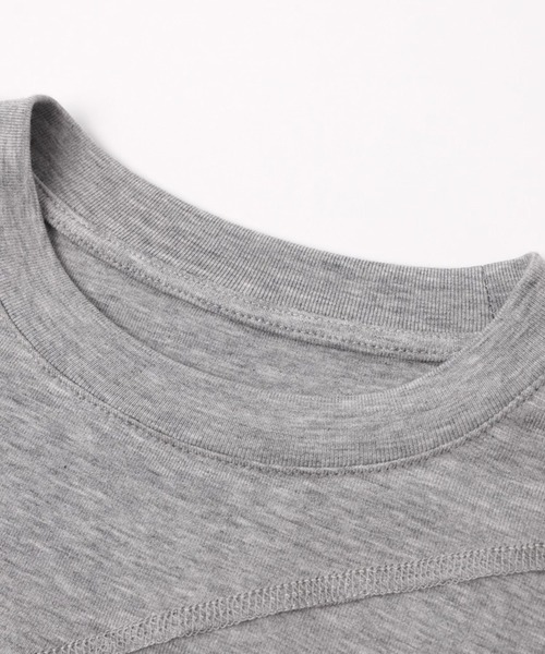 EIGHTHMONTH（エイスマンス）の「アシンメトリーフリルトップス EM25a069【EIGHTHMONTH】（Tシャツ/カットソー・レディース・グレー/ブラック・M/S）」の15枚目の写真
