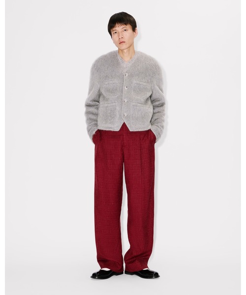 イザイア SANSEVERO ジャケット ウール アルパカ モヘヤ 48 ウールアルパカモヘヤシャギー アシンメトリーカラーコート | maison