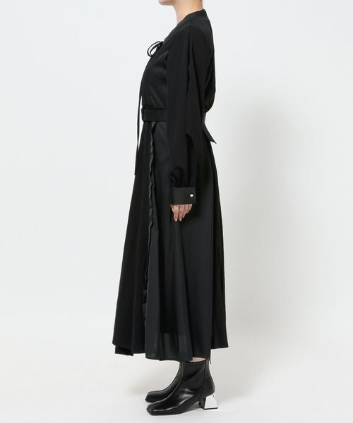 【新品レベル】HARE ハレ 切り替え ワンピース コート仕立て 黒 楽天市場】アソートプリーツワンピース HARE ハレ ワンピース