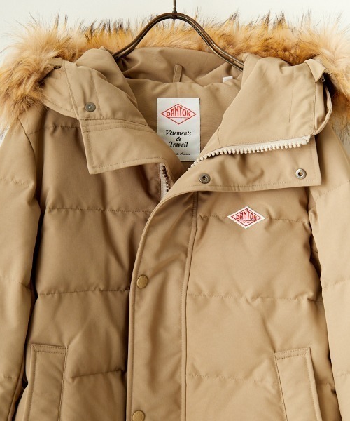 ダントン　DANTON タッサーダウンコート　34 ベージュレディース　最終値下 WEB先行予約】[DANTON/ダントン] ショート丈 タッサーダウン