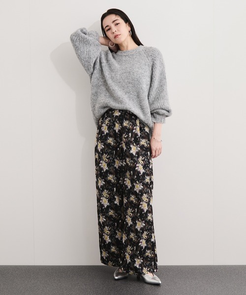 ニュアンスフラワープリントワイドパンツ（その他パンツ）｜LE CERCLE