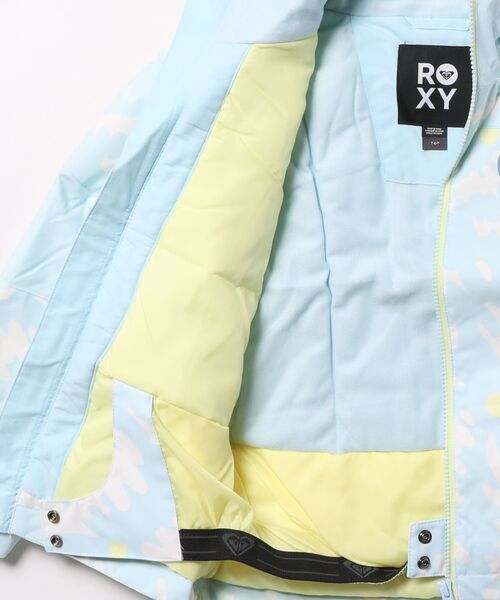 ROXY(ロキシー)の「SNOWY TALE JK /ロキシーキッズ総柄スキースノーボードジャケット(マウンテンパーカー・キッズ・ピンク/ブルー・110/120/100)」の4枚目の写真