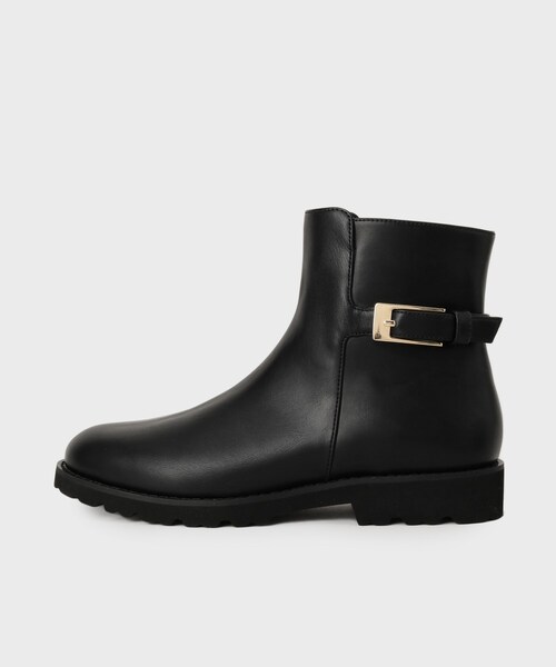 UNTITLED（アンタイトル）の「【軽量】バックルジョッキーブーツ（ブーツ・レディース・ブラック・25/30/35/40/45）」の2枚目の写真