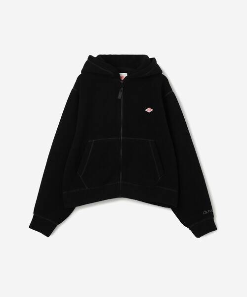 DANTON（ダントン）の「DANTON | ポーラテック(R) ボアフリースジップパーカー WOMEN（パーカー・レディース・ブラック/オフホワイト・36）」の2枚目の写真