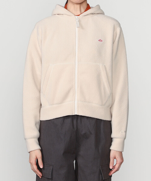 DANTON（ダントン）の「DANTON | ポーラテック(R) ボアフリースジップパーカー WOMEN（パーカー・レディース・ブラック/オフホワイト・36）」の12枚目の写真