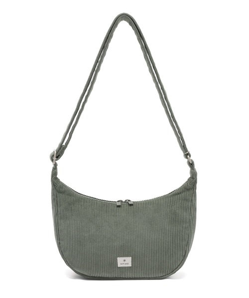 Snow Peak(スノーピーク)の「Snow Peak / Corduroy Small Hobo Bag コーデュロイ スモール ホーボーバッグ 海外限定(ショルダーバッグ・レディース・ライトベージュ/ブラウン/グリーン・ONE SIZE)」の3枚目の写真