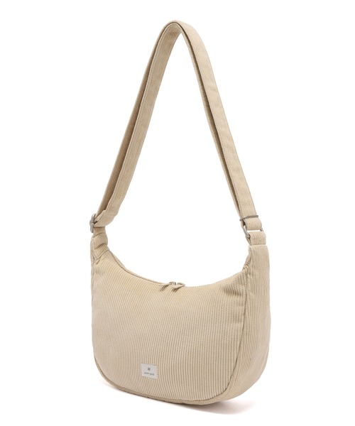 Snow Peak(スノーピーク)の「Snow Peak / Corduroy Small Hobo Bag コーデュロイ スモール ホーボーバッグ 海外限定(ショルダーバッグ・レディース・ライトベージュ/ブラウン/グリーン・ONE SIZE)」の6枚目の写真