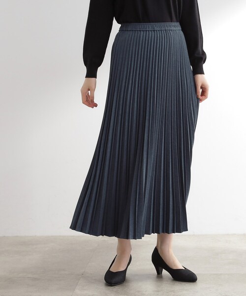 grove（グローブ）の「すっきり見えて、やさしく揺れる。大人のスエードライクプリーツスカート（スカート・レディース・ブラウン系その他/ピンク/ライトグレー/ダークグレー/ナチュラル/ワイン系2・03/02/04/01/05）」の11枚目の写真