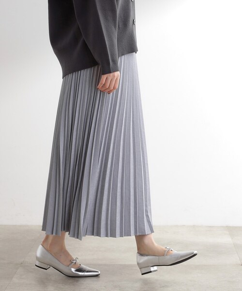 grove（グローブ）の「すっきり見えて、やさしく揺れる。大人のスエードライクプリーツスカート（スカート・レディース・ブラウン系その他/ピンク/ライトグレー/ダークグレー/ナチュラル/ワイン系2・03/02/04/01/05）」の20枚目の写真