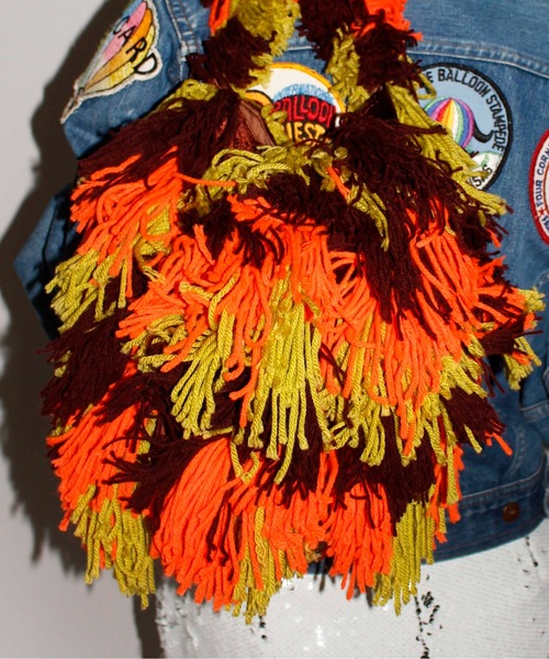 HEY!MrsROSE（ヘイミセスローズ）の「HEY! Mrs ROSE(ヘイ！ミセスローズ)Mop Monster BAG（ハンドバッグ・レディース・ブラウン/ブラック・FREE）」の3枚目の写真