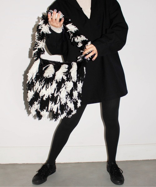 HEY!MrsROSE（ヘイミセスローズ）の「HEY! Mrs ROSE(ヘイ！ミセスローズ)Mop Monster BAG（ハンドバッグ・レディース・ブラウン/ブラック・FREE）」の9枚目の写真