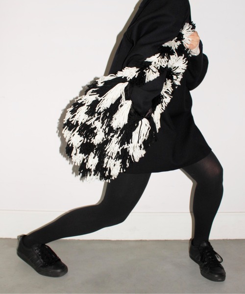 HEY!MrsROSE（ヘイミセスローズ）の「HEY! Mrs ROSE(ヘイ！ミセスローズ)Mop Monster BAG（ハンドバッグ・レディース・ブラウン/ブラック・FREE）」の10枚目の写真