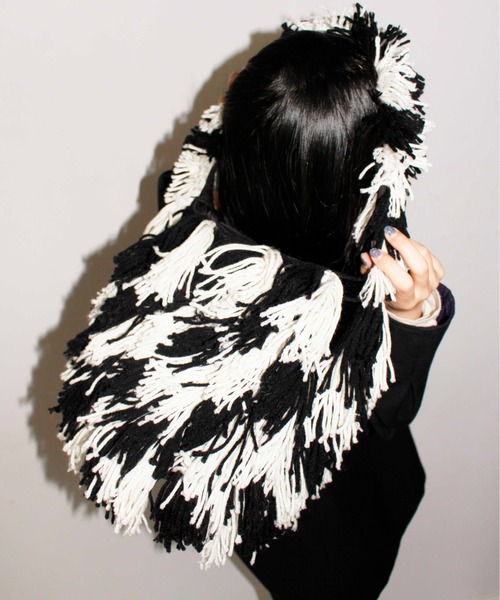 HEY!MrsROSE（ヘイミセスローズ）の「HEY! Mrs ROSE(ヘイ！ミセスローズ)Mop Monster BAG（ハンドバッグ・レディース・ブラウン/ブラック・FREE）」の8枚目の写真