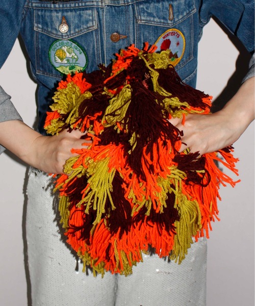 HEY!MrsROSE（ヘイミセスローズ）の「HEY! Mrs ROSE(ヘイ！ミセスローズ)Mop Monster BAG（ハンドバッグ・レディース・ブラウン/ブラック・FREE）」の5枚目の写真