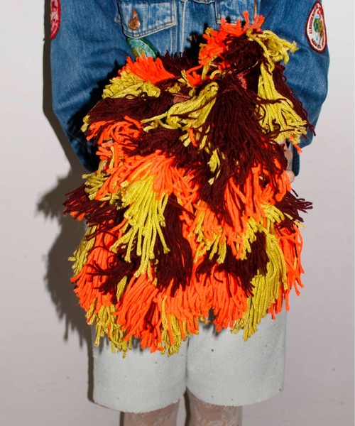 HEY!MrsROSE（ヘイミセスローズ）の「HEY! Mrs ROSE(ヘイ！ミセスローズ)Mop Monster BAG（ハンドバッグ・レディース・ブラウン/ブラック・FREE）」の6枚目の写真