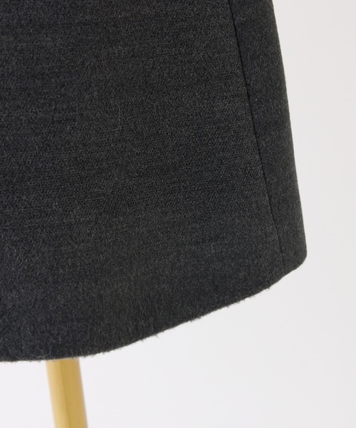 one after another NICE CLAUP（ワンアフターアナザーナイスクラップ）の「2wayリボンミドルコート/SMサイズあり（ステンカラーコート・レディース・チャコールグレー/アイボリー/ブラック系その他・SMALL/MEDIUM）」の7枚目の写真