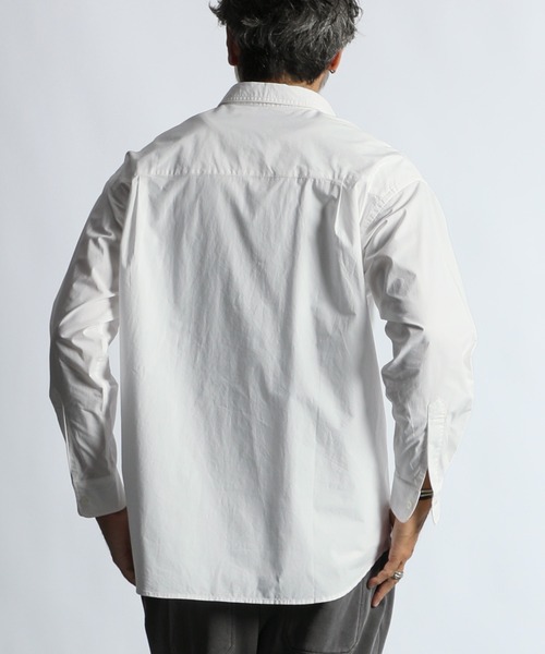 The DUFFER of ST.GEORGE(ザダファーオブセントジョージ)の「ELEPHANT BRAND×DUFFER EMBROIDERY SHIRT :エレファントブランド別注 バンダナ刺繍 シャツ(シャツ/ブラウス・メンズ・ホワイト/ブラック・X-LARGE/LARGE/MEDIUM/SMALL)」の8枚目の写真