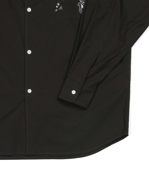 The DUFFER of ST.GEORGE(ザダファーオブセントジョージ)の「ELEPHANT BRAND×DUFFER EMBROIDERY SHIRT :エレファントブランド別注 バンダナ刺繍 シャツ(シャツ/ブラウス・メンズ・ホワイト/ブラック・X-LARGE/LARGE/MEDIUM/SMALL)」の13枚目の写真