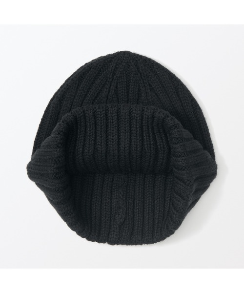 無印良品（ムジルシリョウヒン）の「おでこのチクチクを抑えたメリノウール混　ワッチ（ニットキャップ/ビーニー・レディース・チャコールグレー/グレー/カーキ/アイボリー/ブラック/ダークベージュ・55-59cm）」の12枚目の写真