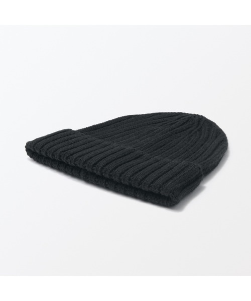 無印良品（ムジルシリョウヒン）の「おでこのチクチクを抑えたメリノウール混　ワッチ（ニットキャップ/ビーニー・レディース・チャコールグレー/グレー/カーキ/アイボリー/ブラック/ダークベージュ・55-59cm）」の13枚目の写真