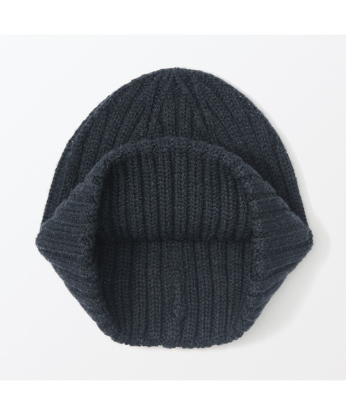 無印良品（ムジルシリョウヒン）の「おでこのチクチクを抑えたメリノウール混　ワッチ（ニットキャップ/ビーニー・レディース・チャコールグレー/グレー/カーキ/アイボリー/ブラック/ダークベージュ・55-59cm）」の17枚目の写真