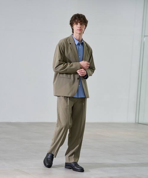 CITY TOKYO（シティトウキョウ）の「【CITY TOKYO/シティートーキョー】Ractive ｽﾄﾚｰﾄｽﾗｯｸｽ（スラックス・メンズ・ブラック/ベージュ/ストライプ・1/2/3）」の3枚目の写真