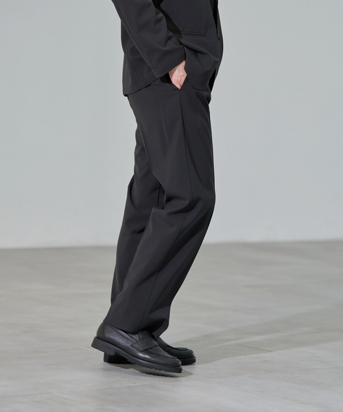 CITY TOKYO（シティトウキョウ）の「【CITY TOKYO/シティートーキョー】Ractive ｽﾄﾚｰﾄｽﾗｯｸｽ（スラックス・メンズ・ブラック/ベージュ/ストライプ・1/2/3）」の6枚目の写真