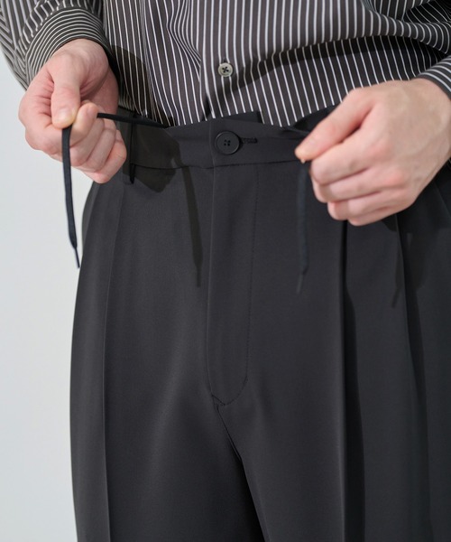 CITY TOKYO（シティトウキョウ）の「【CITY TOKYO/シティートーキョー】Ractive ｽﾄﾚｰﾄｽﾗｯｸｽ（スラックス・メンズ・ブラック/ベージュ/ストライプ・1/2/3）」の11枚目の写真