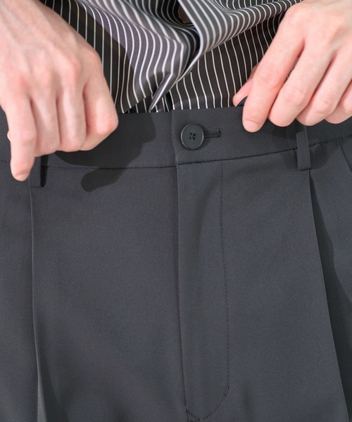 CITY TOKYO（シティトウキョウ）の「【CITY TOKYO/シティートーキョー】Ractive ｽﾄﾚｰﾄｽﾗｯｸｽ（スラックス・メンズ・ブラック/ベージュ/ストライプ・1/2/3）」の12枚目の写真